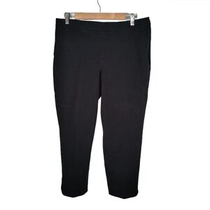 Talbots Black Cropped Pants with Streamlined Silhouette